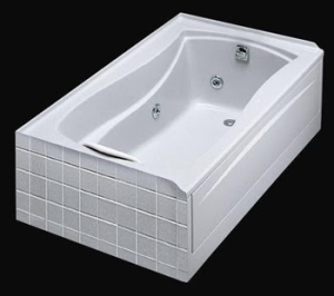 KOHLER K-1257-0 Mariposa 6-Foot Whirlpool bathtubs - massage tubs
